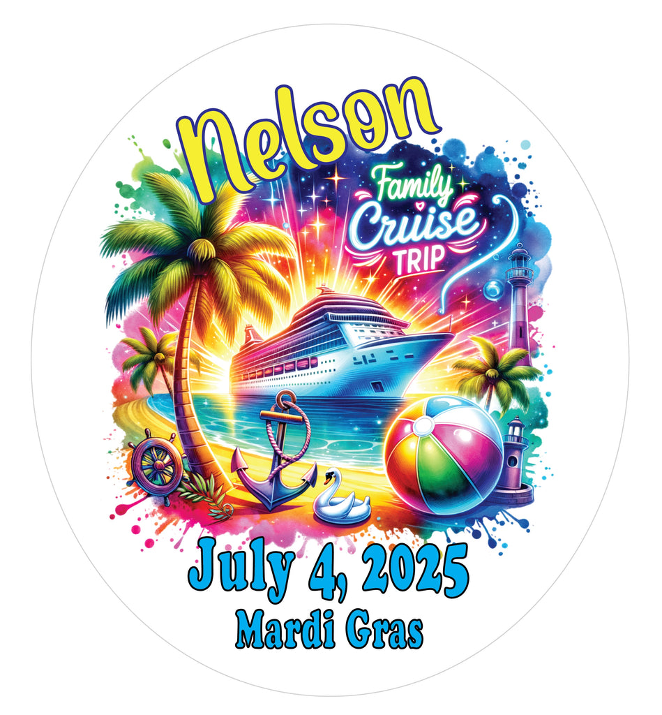Family Cruise Ship Door Decoration Magnet
