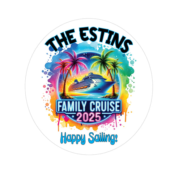 Family Cruise 2025 Cruise Door Magnet
