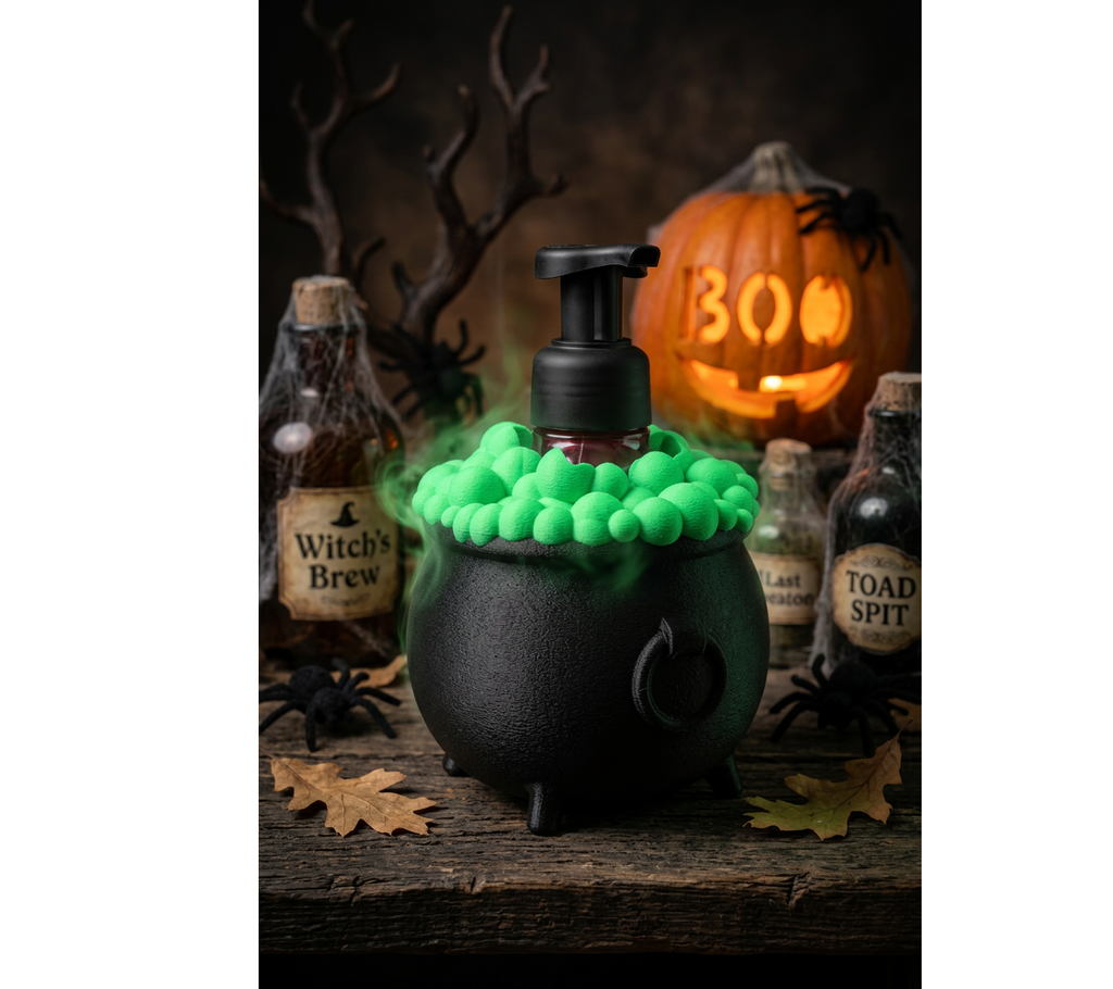 Witches Cauldron Soap Dispenser Holder