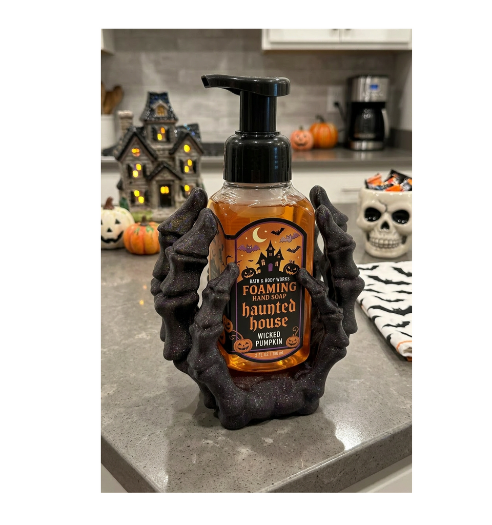 Skeleton Hands Soap Dispenser Holder BBW Foaming Soap
