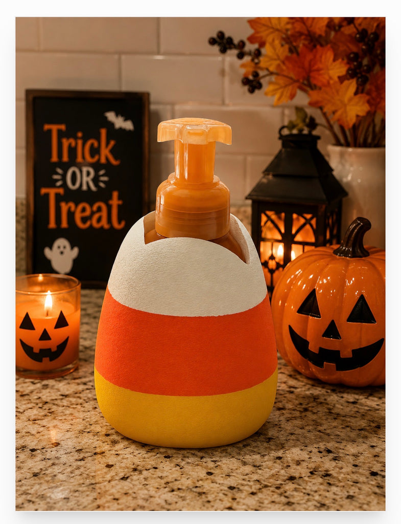 Candy Corn Soap Dispenser Holder BBW Foaming Soap