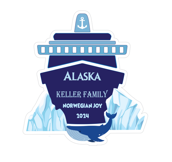 Alaska Cruise Ship Cruise Door Magnet