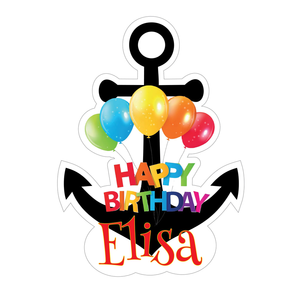 Anchor Birthday Cruise Door Magnet