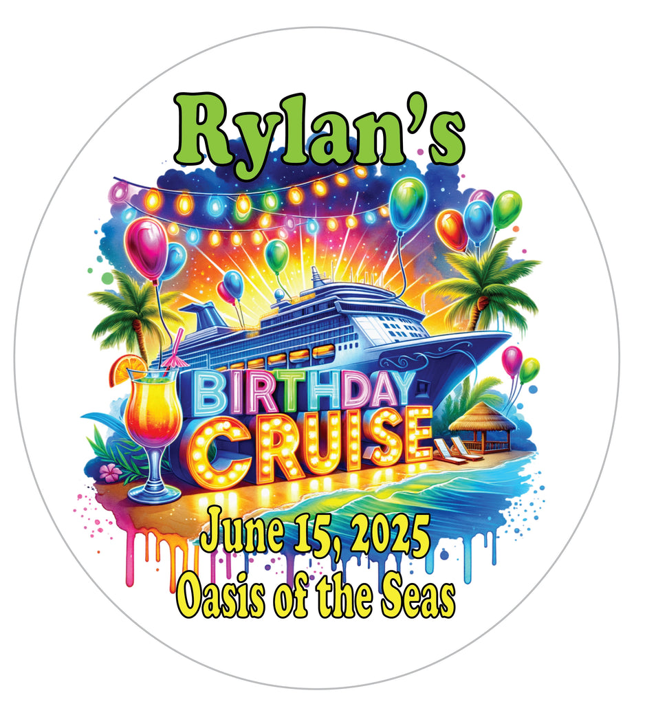 Birthday Cruise Door Magnet