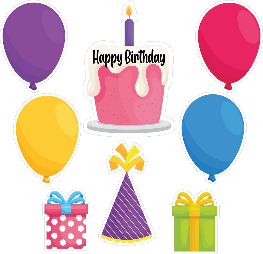 Birthday Cruise Door Magnets - 8 Piece Bundle Set