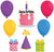 Birthday Cruise Door Magnets - 8 Piece Bundle Set