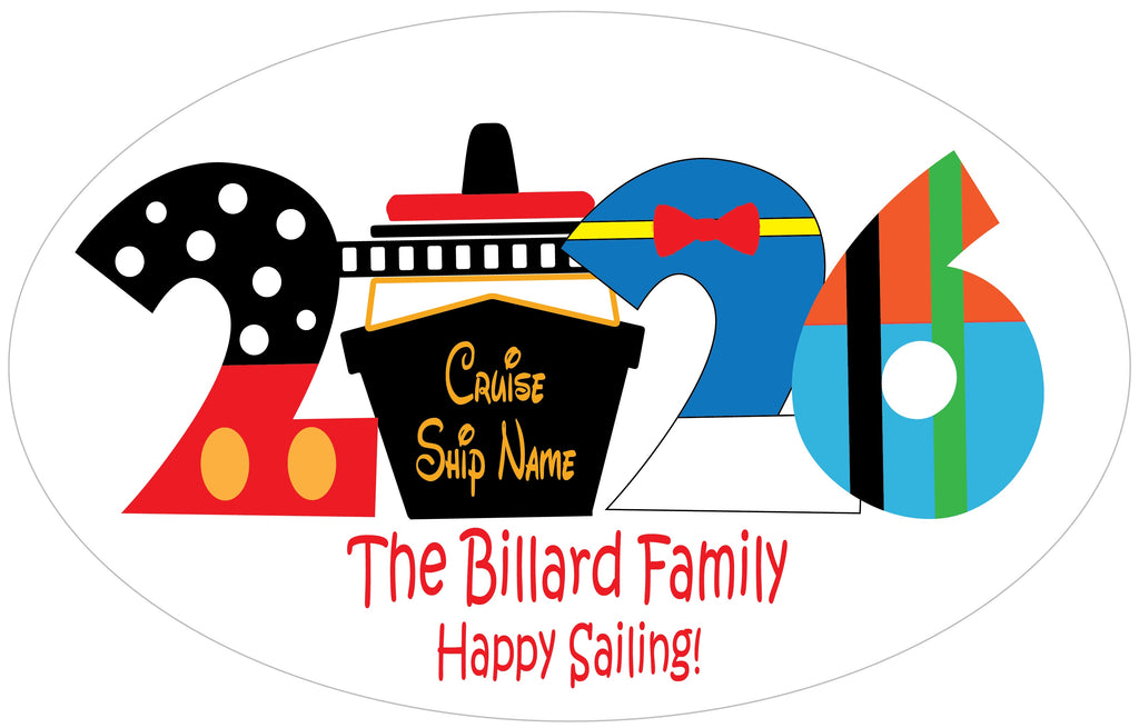 Choose Your Year Magical Cruise Door Magnet