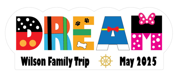 Ship Name Cruise Door Magnet