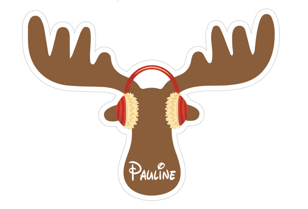 Alaska Earmuff Moose Cruise Door Magnet