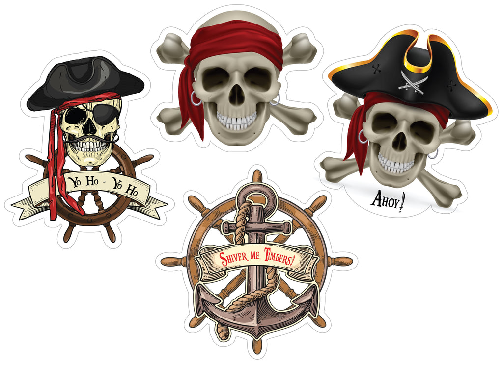 Pirate Cruise Door Magnet - 4 Pcs Bundle