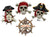 Pirate Cruise Door Magnet - 4 Pcs Bundle