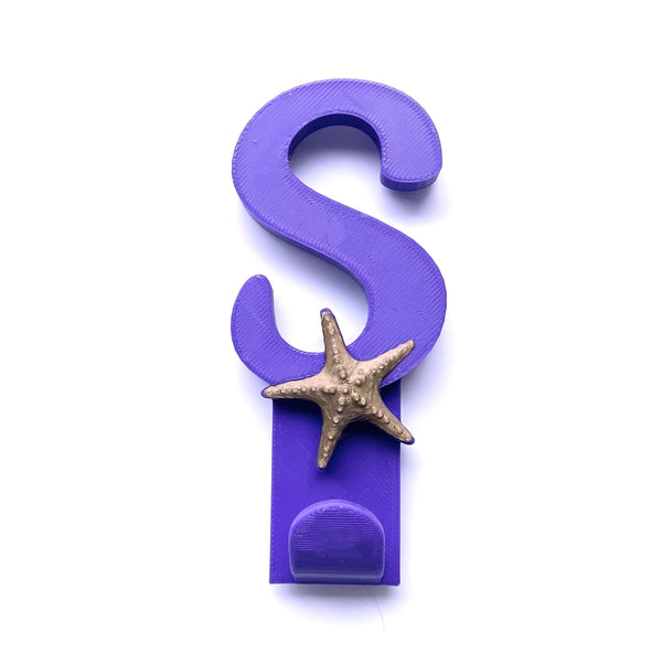 Starfish Initial Magnetic Cruise Hook for Hanging in Cabins, Staterooms