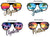 Sunglasses Cruise Door Magnet 4 Design Choices
