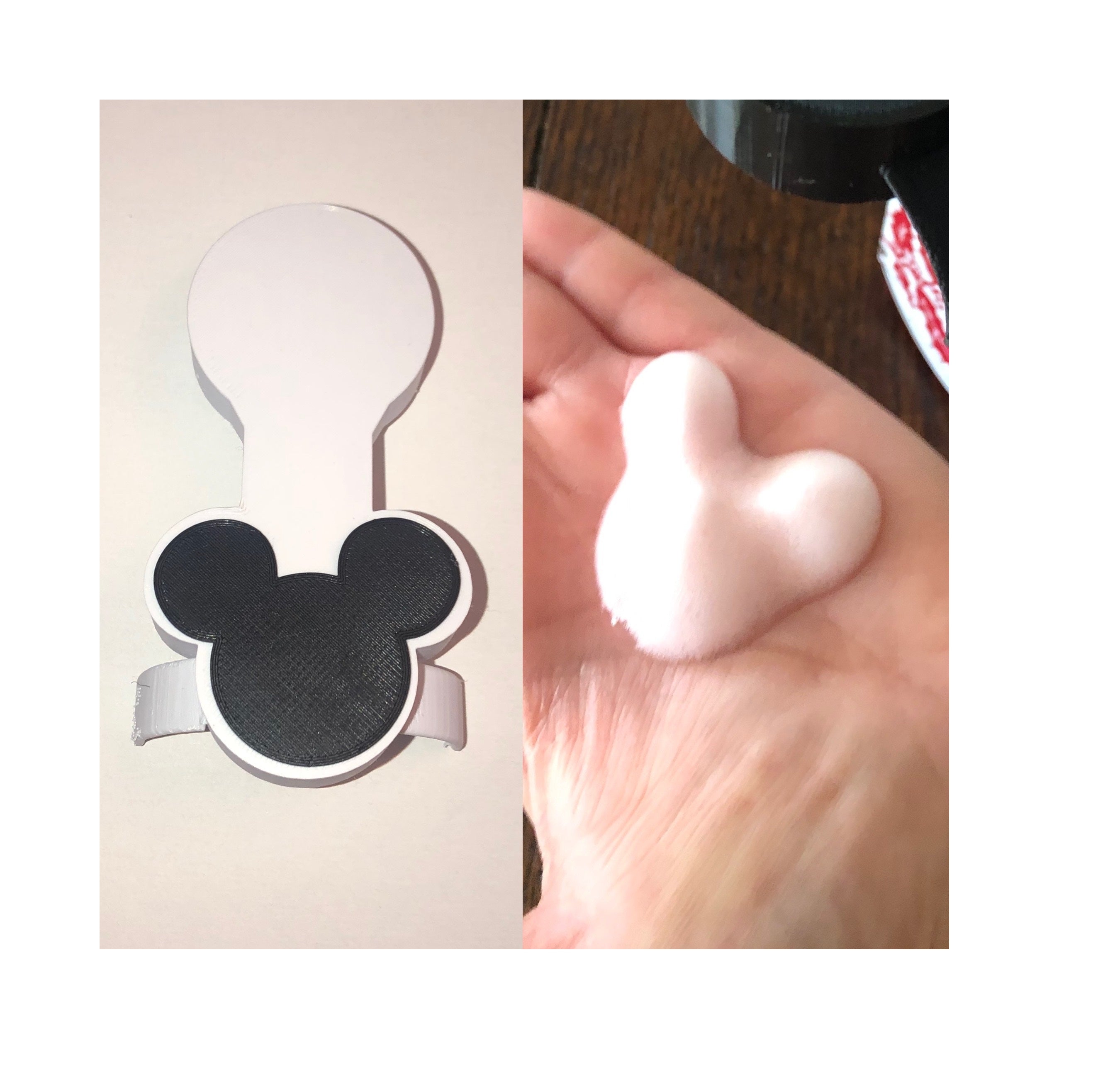 Mickey Mouse Shaped Foam Soap Dispenser Attachment 