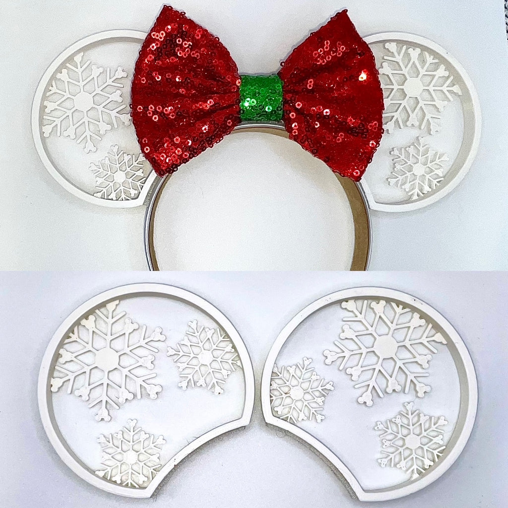 3D Printed Interchangeable Snowflake Ears