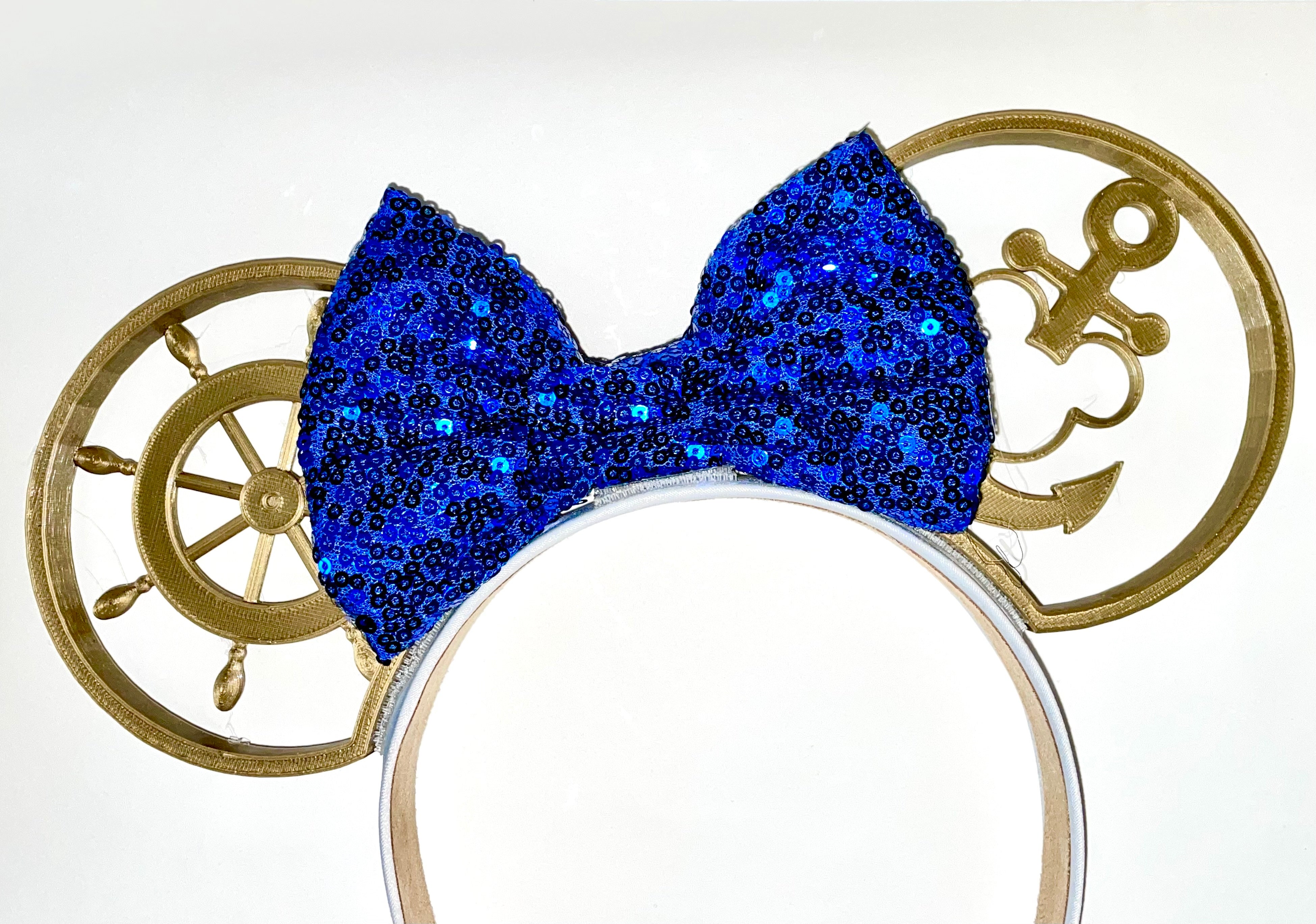 3D Printed Interchangeable Cruise Themed Ears Magical Day Creations 3d-printed-interchangeable-cruise-themed-ears-magical-day-creations