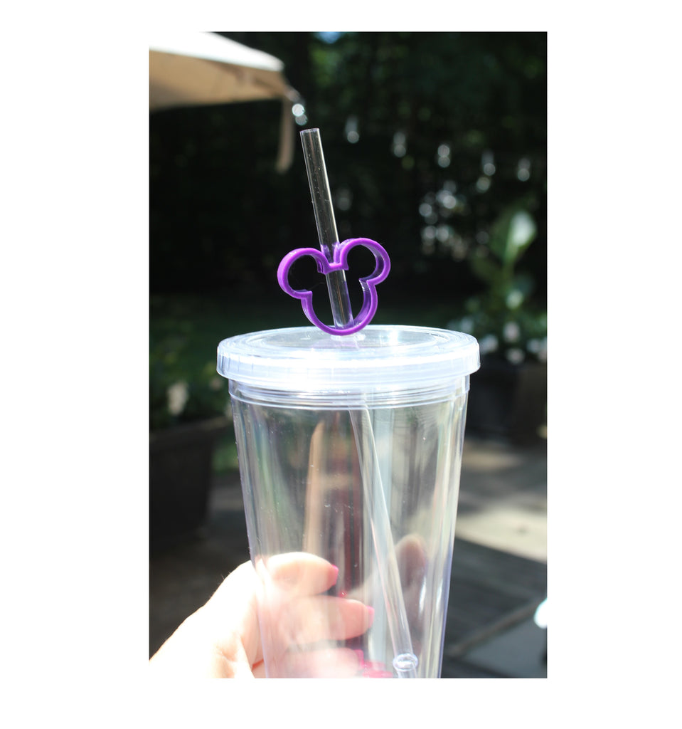 Mouse Head Straw Toppers
