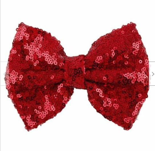 Red Glitter Wish Bow for Wish Cruise Themed Ears
