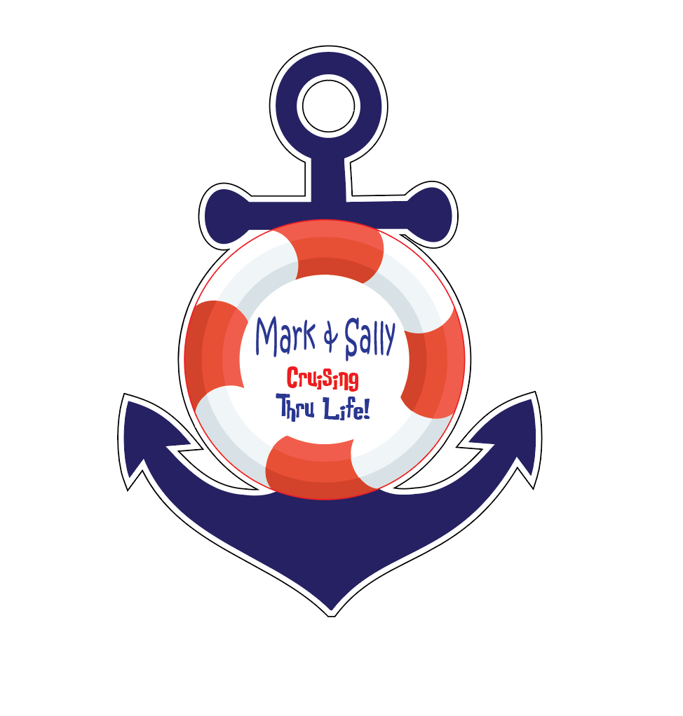 Anchor and Life Preserver Cruise Door Magnet
