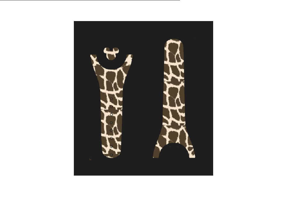 Giraffe Print Pattern Decal for Magic Band