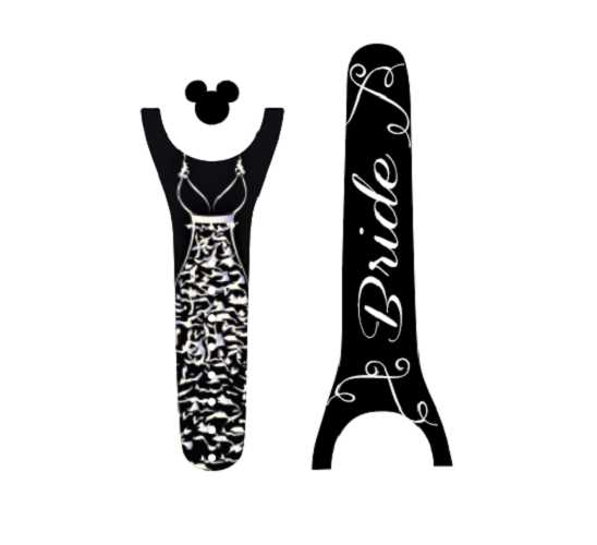 Bride and Groom Decal for Magic Band