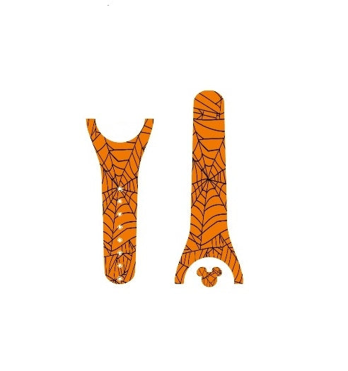 Orange Spider Web Decal for Magic Band