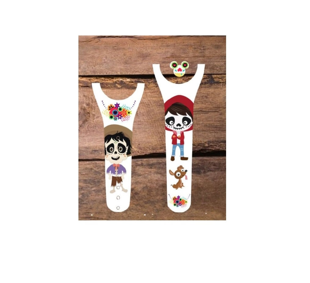 Day of the Dead Boy & Grandpa Decal for Magic Band