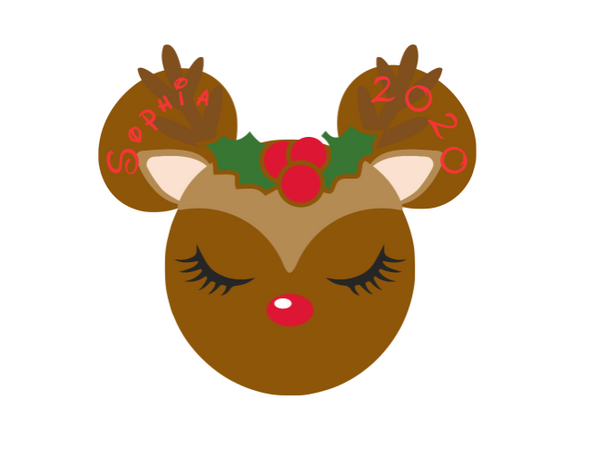 Christmas Reindeer Head Magnet