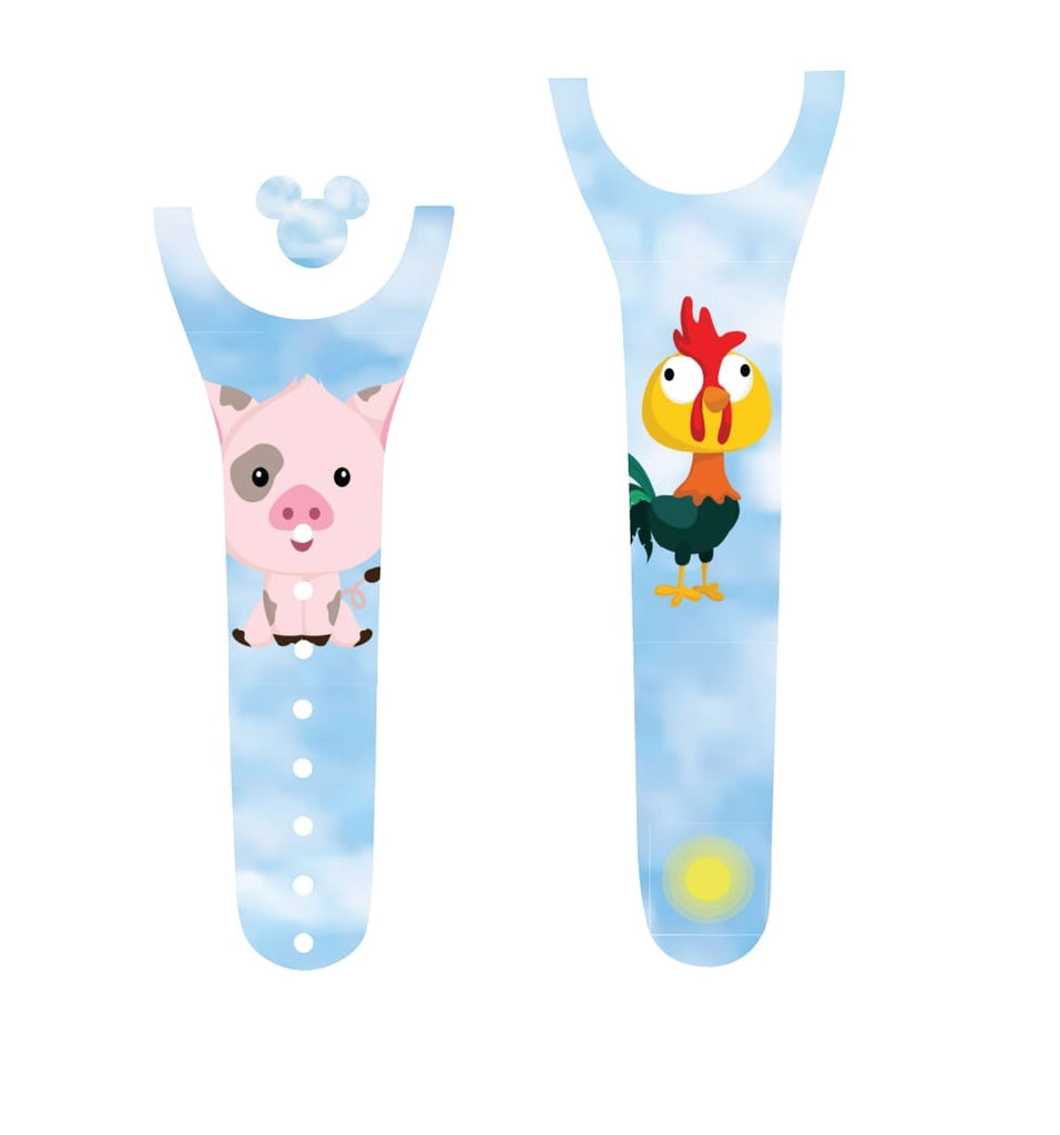 Pig and Rooster Magic Band Decal