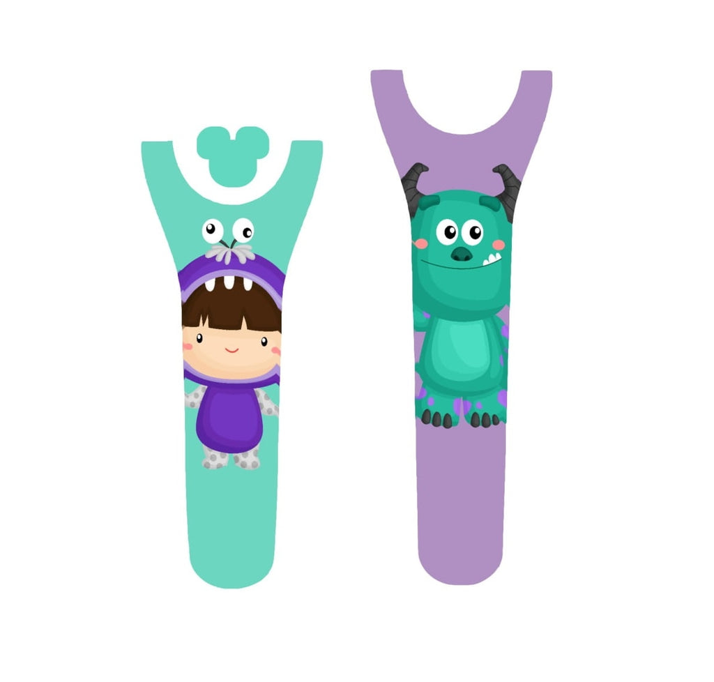 Blue Monster & Girl Decal for Magic Band