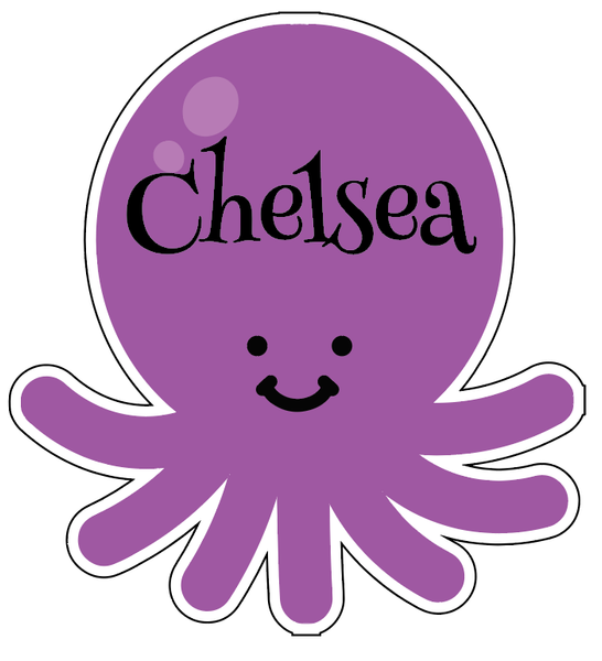 Purple Octopus Magnet