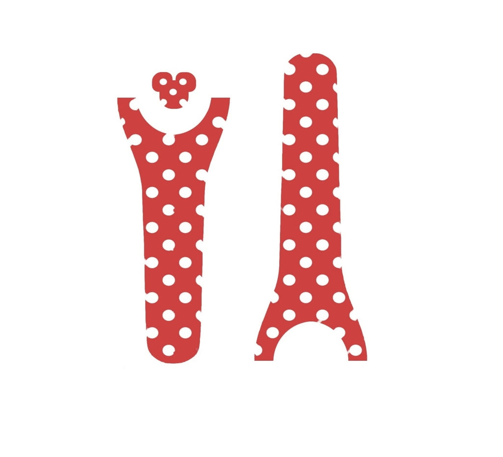 Red and White Polka Dots Decal for Magic Band