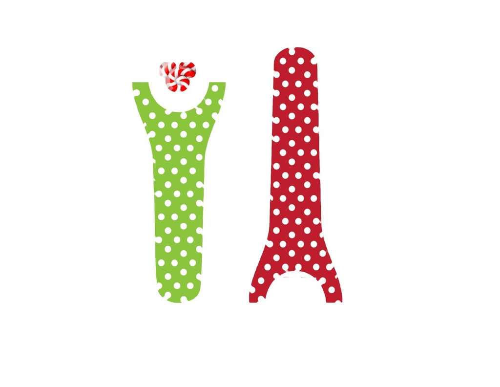 Red & Green Polka Dots Decal for Magic Band