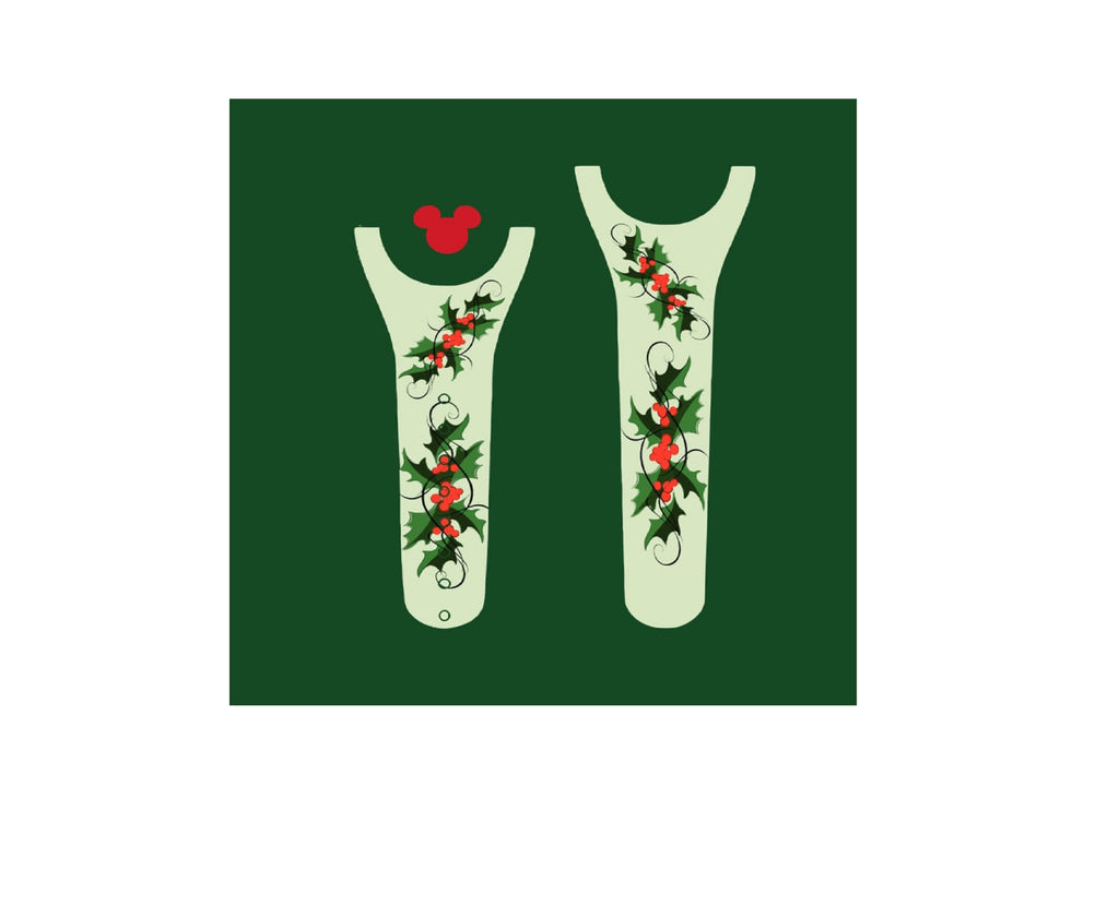 Christmas Holly Decal for Magic Band