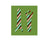 Christmas Green & Red Stripes Decal For Magic Band